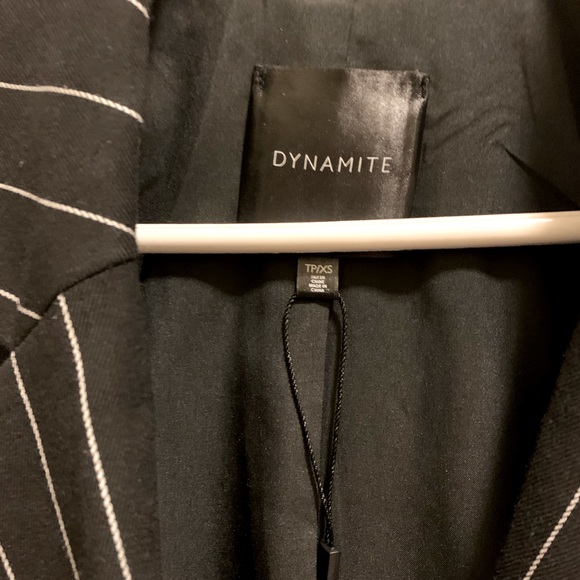 Black & White Pinstripe Blazer - Picture 4 of 4